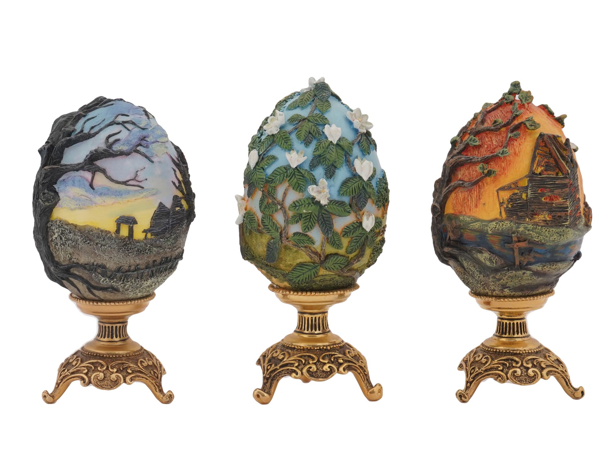 FRANKLIN MINT GONE WITH THE WIND EGG SCULPTURES PIC-8
